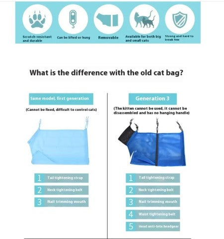 Magic Cat Grooming Bag – Stress-Free Nail Trimming